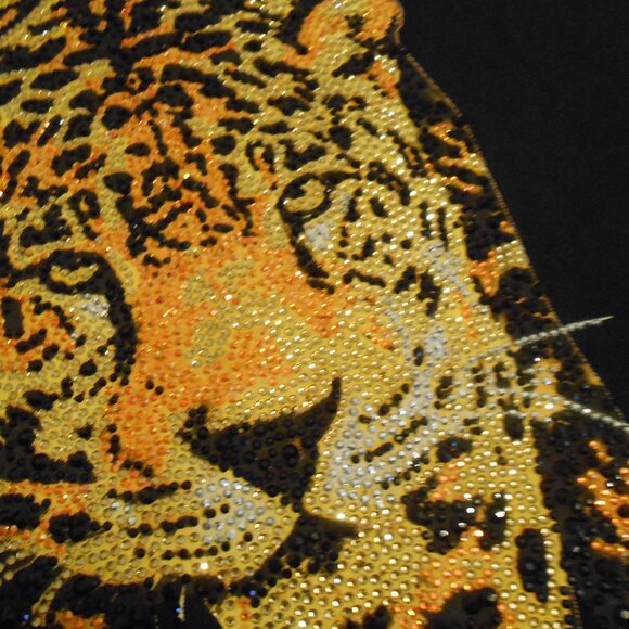 Avenue George V Paris Short Sleeve Mini Dress With Huge Sparkly Embellishment - Picture 3 of 7